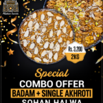 Special winter value offer badam sohan halwa + single akhroti sohan halwa in same package